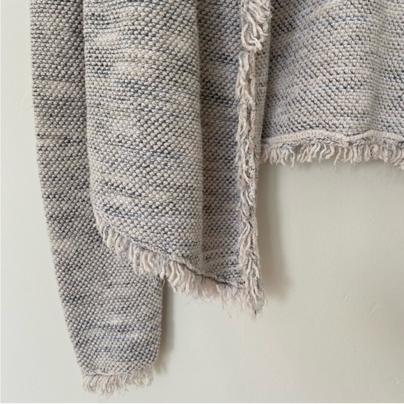 Joie Nalah B Tweed Jacket, Smoky Multi Fringe Linen Cotton Open Knit Size XS - Picture 7 of 10